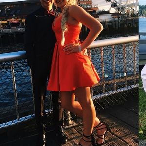 Red homecoming dress